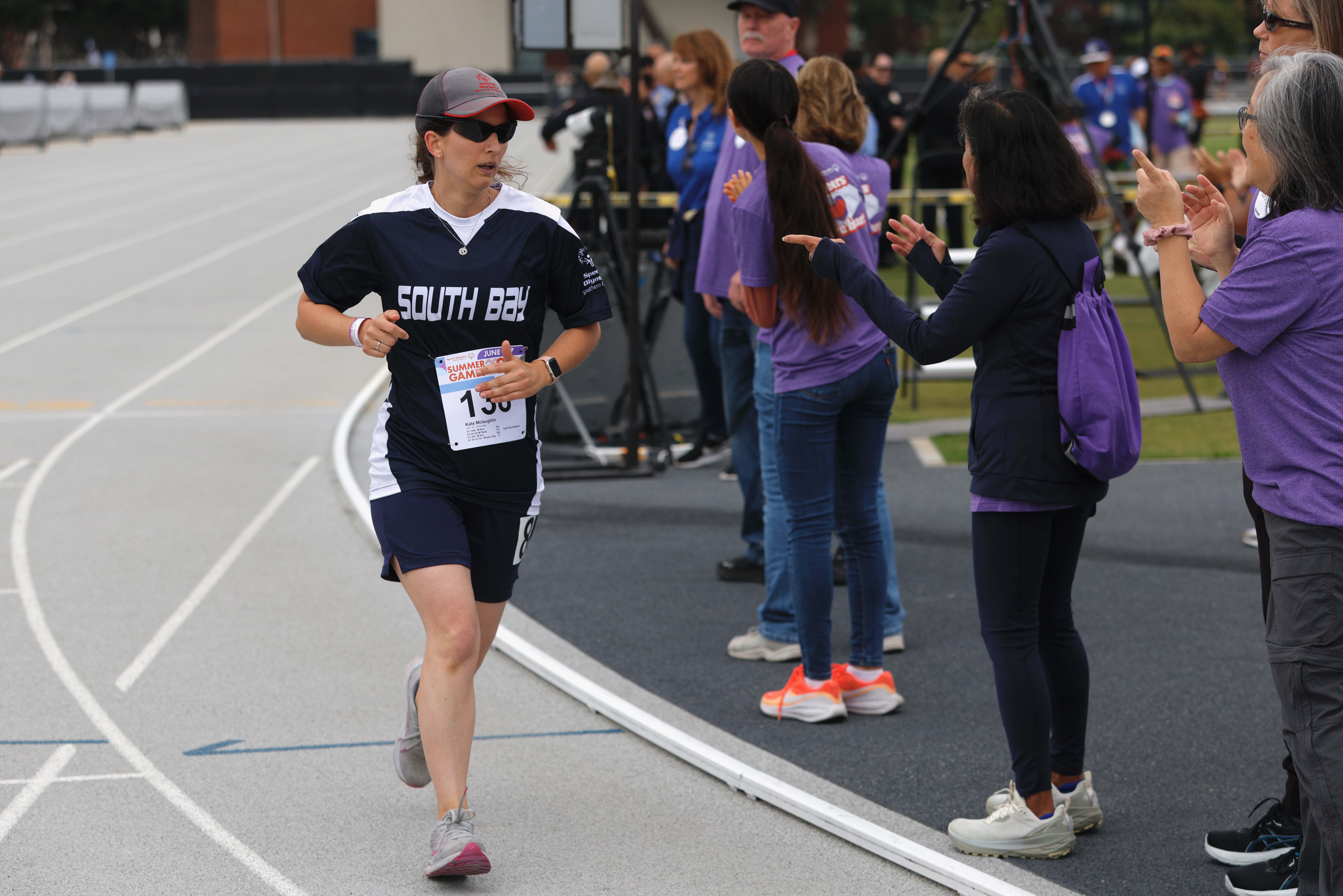 A South Bay runner competes at the Special Olympics Southern...
