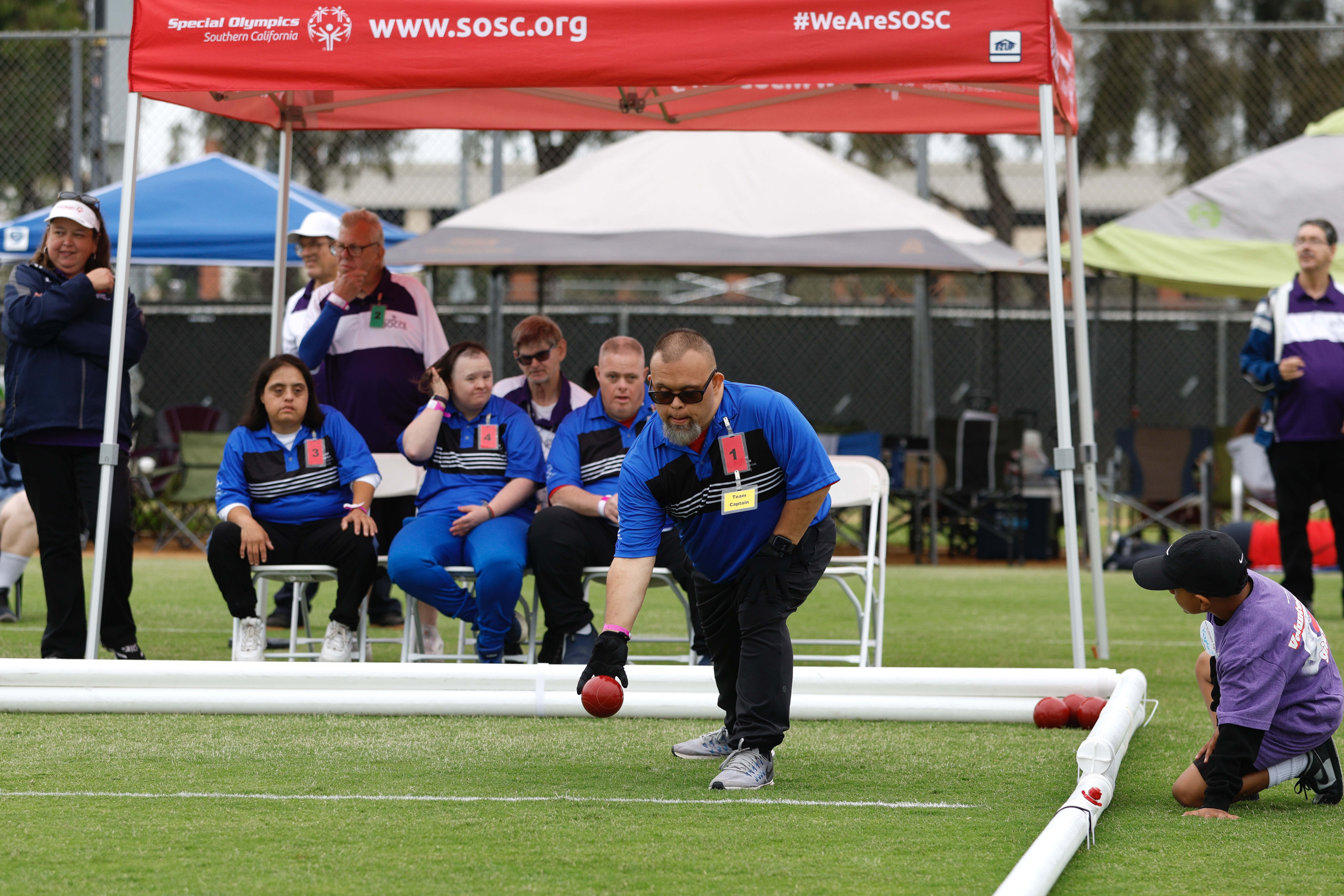 Bocce is one of the sports played at the Special...