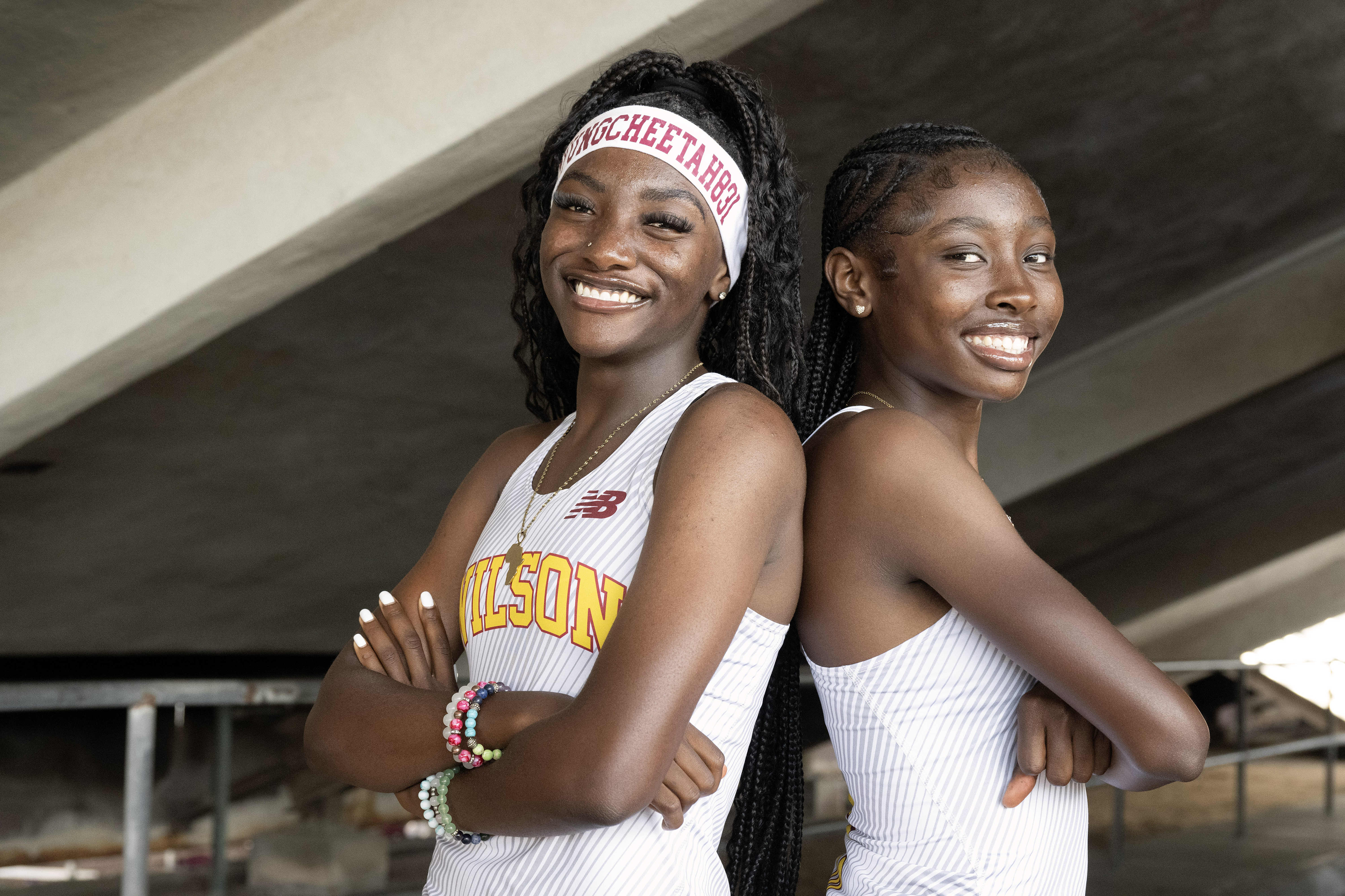 From left, Clara Adams and Saniah Varnado are the Press-Telegram...