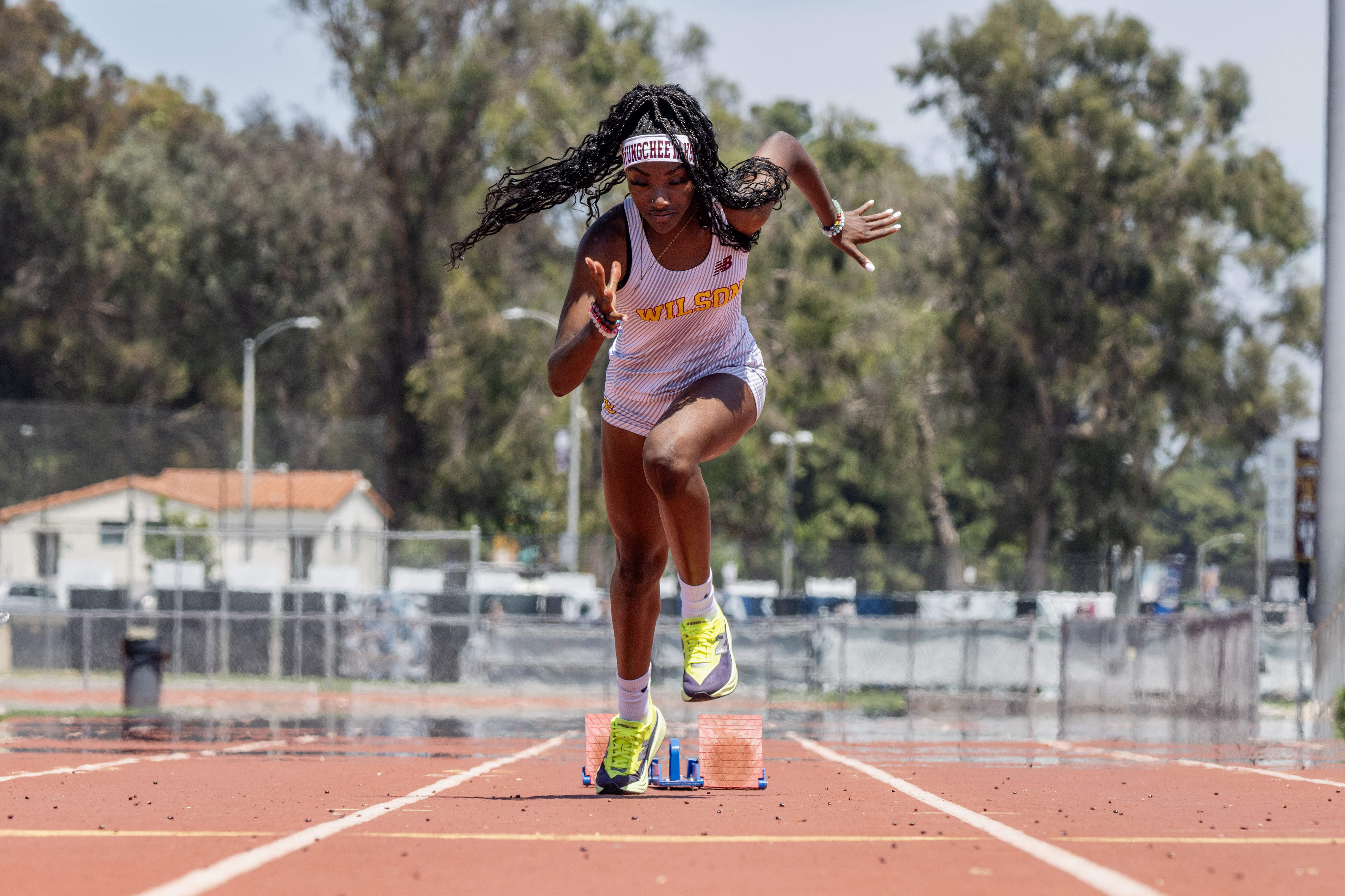 Sprinter Clara Adams is a Press-Telegram athlete of the year...