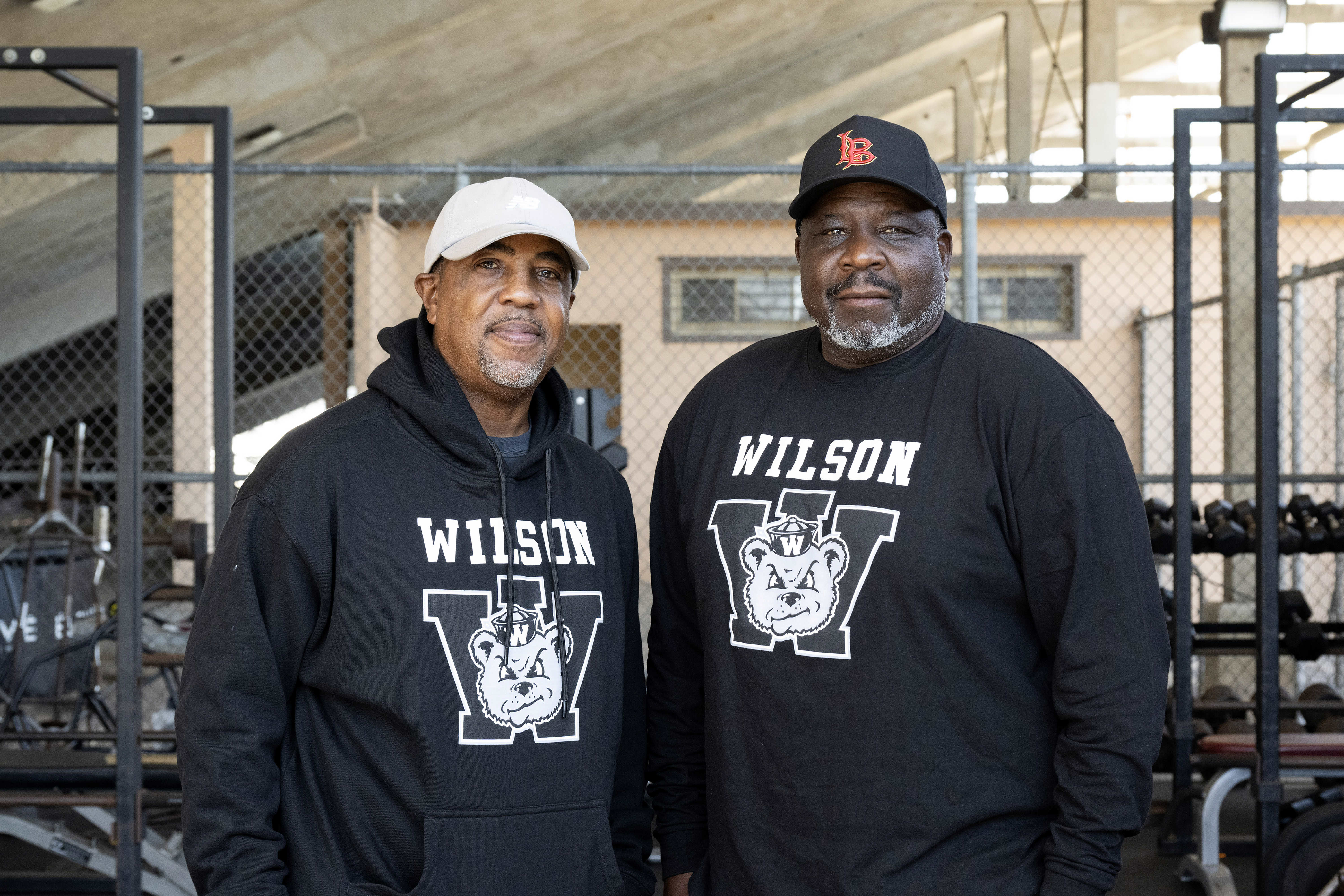 From left, Coach Neil Nelson and Coach Shannon Fisher are...