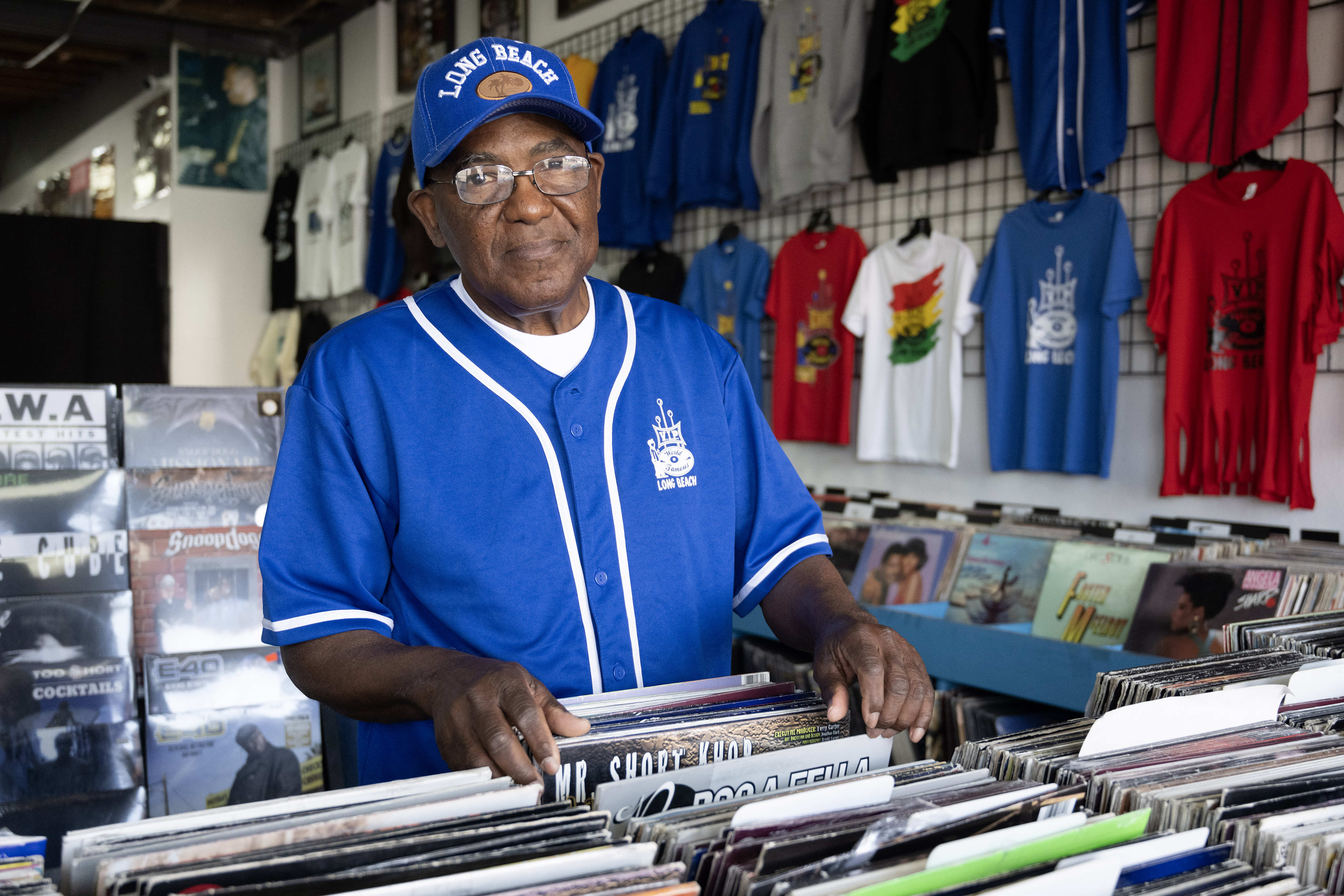 VIP Records owner Kelvin Anderson poses for a photograph at...