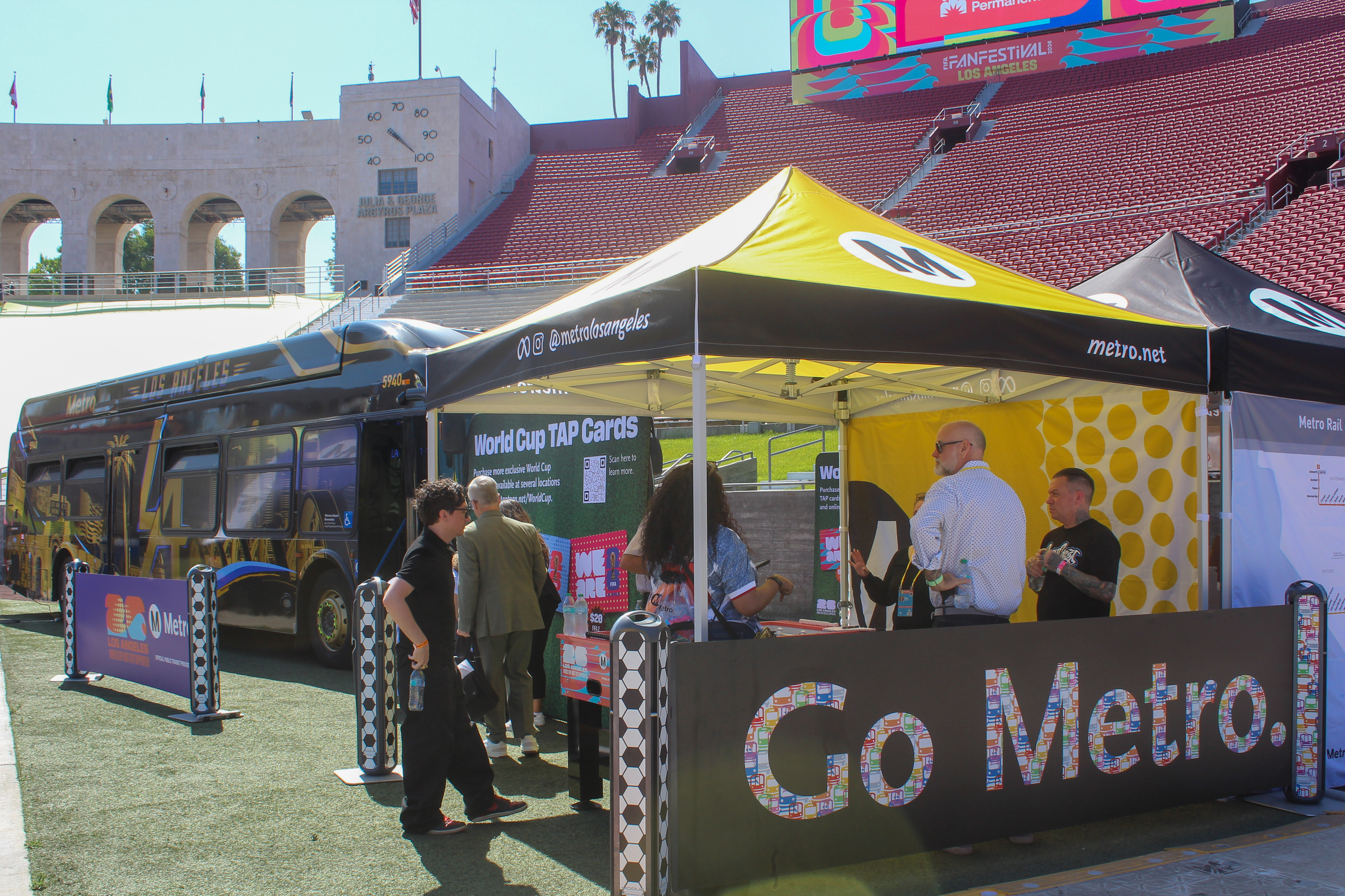 LA Metro is one of the many booths and vendors...