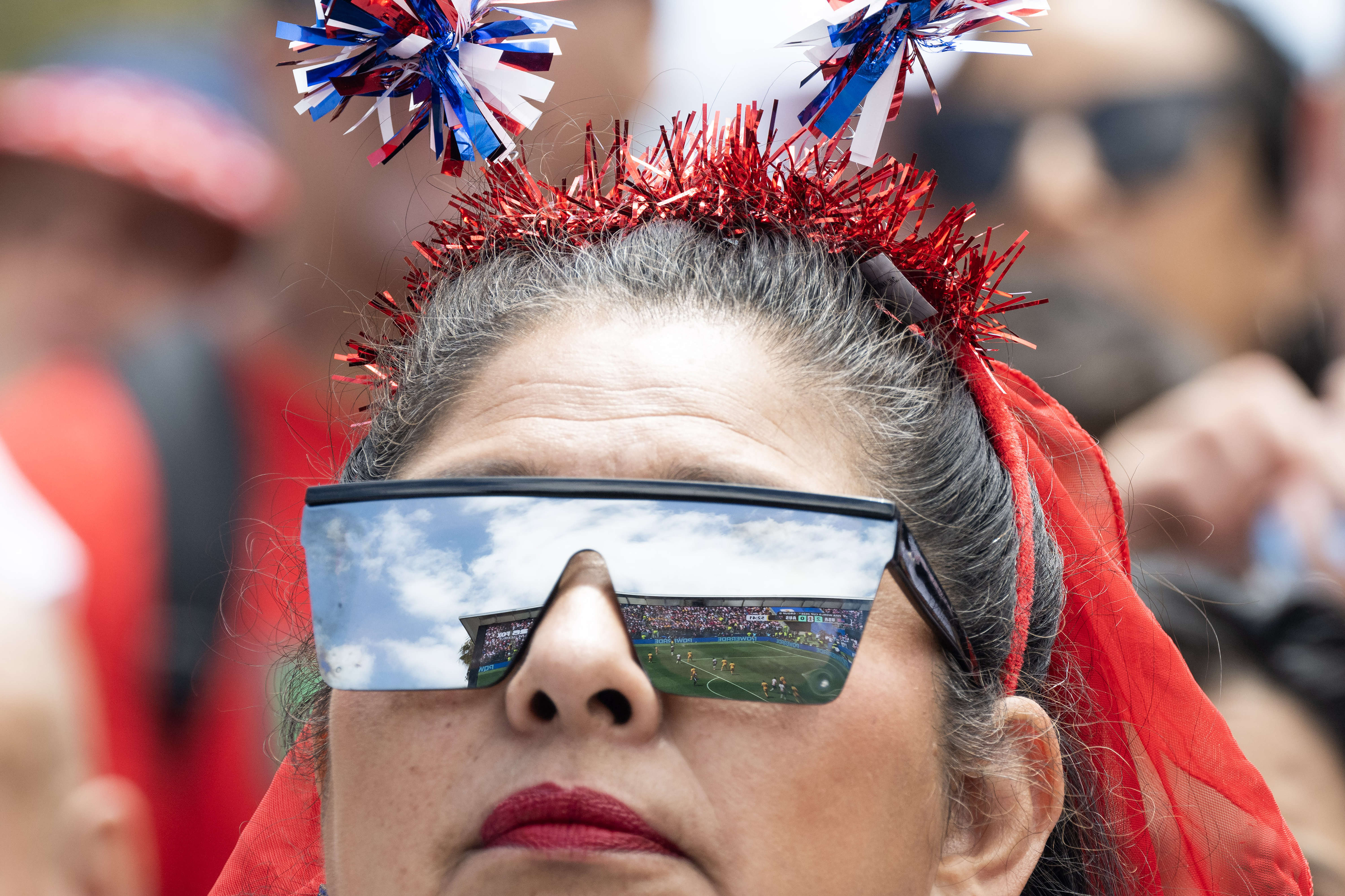 U.S.A. soccer fans attend a World Cup watch party hosted...