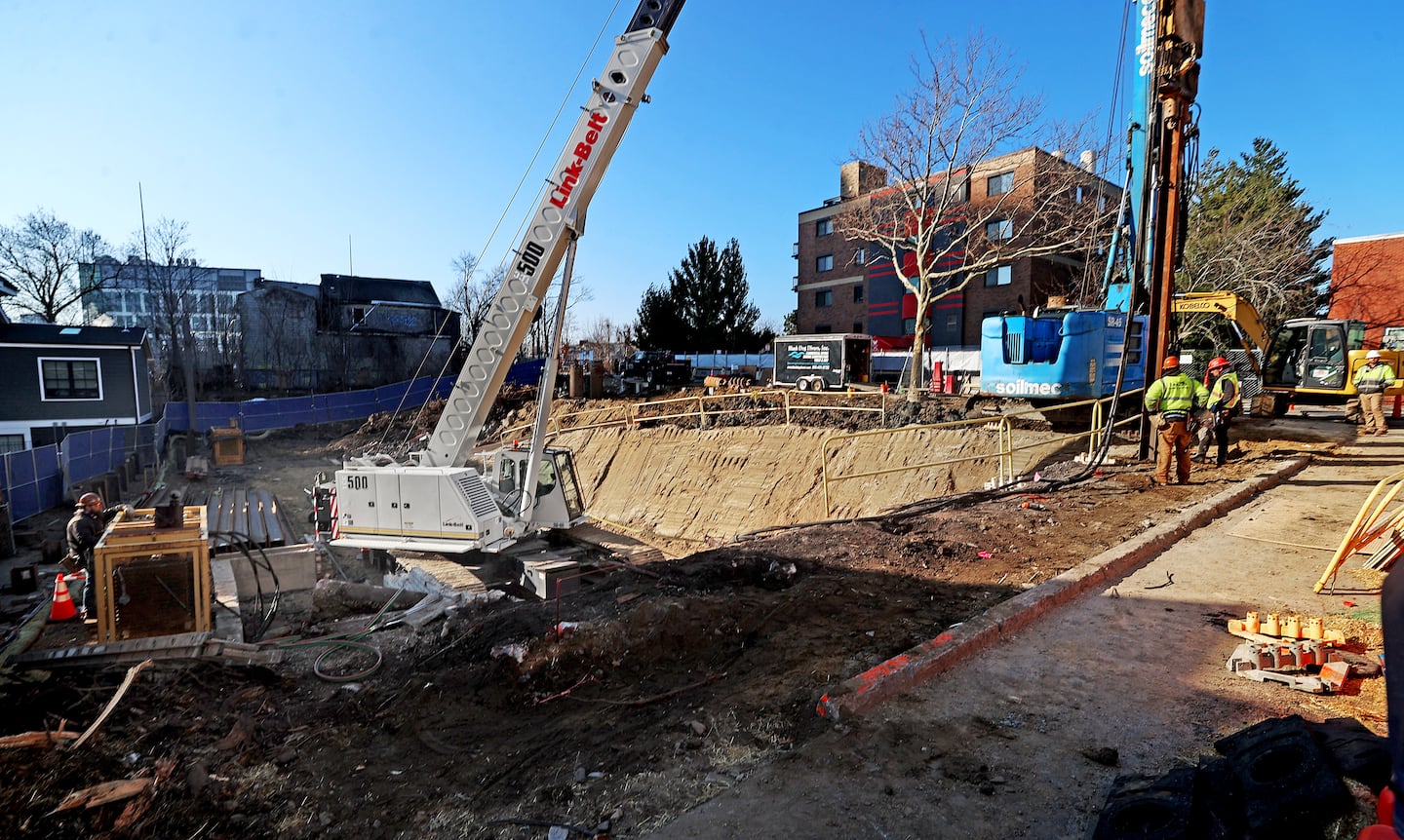 Work is underway on several new housing developments in Somerville.