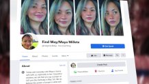 A Facebook page was created for any information regarding Millete's disappearance.
