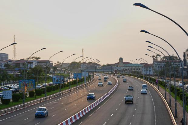 A street scene in Malabo, Equatorial Guinea.
