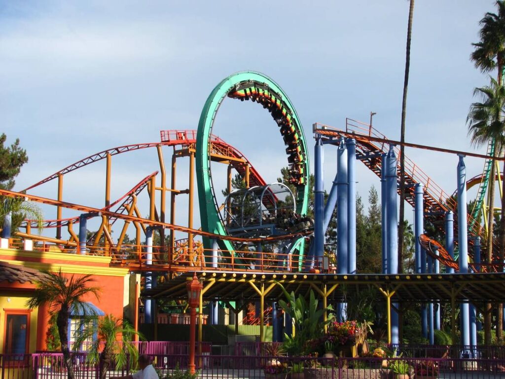 Montezooma's revenge roller coaster