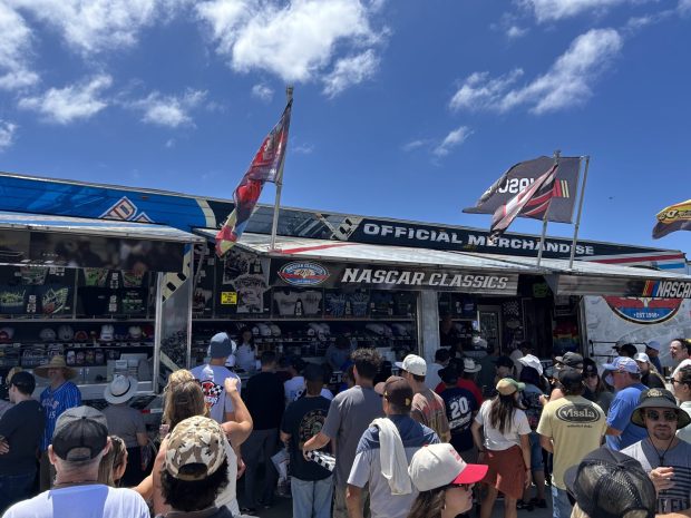 Dale Earnhardt merchandise remains popular 25 years after the driver's death. (Kirk Kenney / San Diego Union-Tribune) 