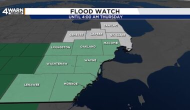 Flood Watch issued for most of SE Michigan -- here’s how much rain is expected