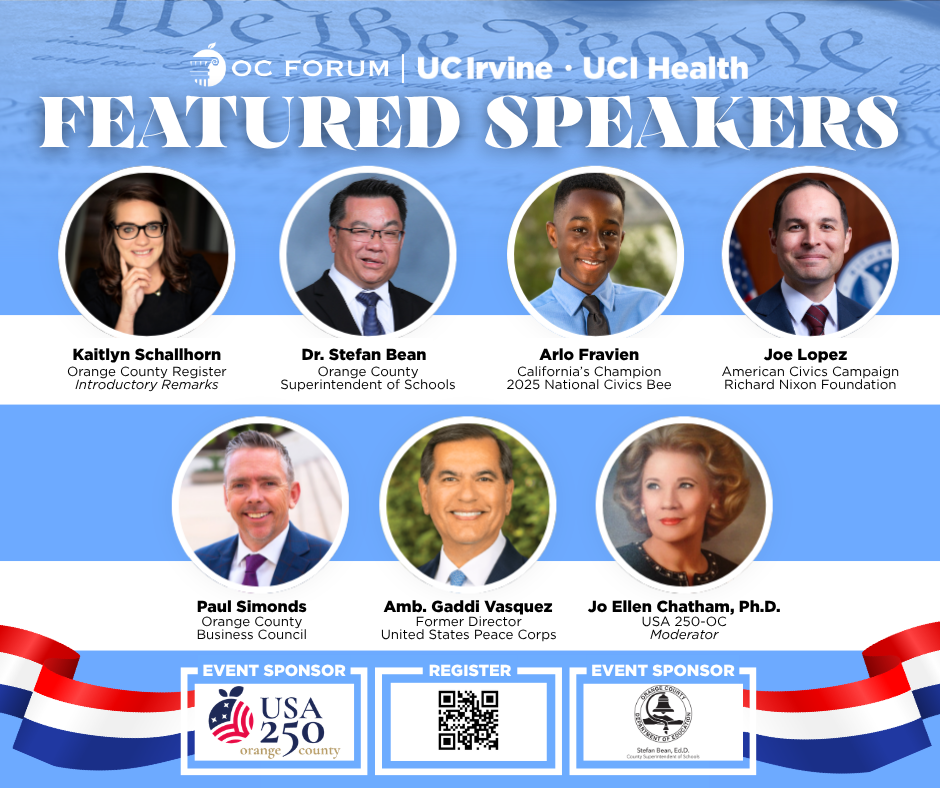 Power of Civic Literacy event featured speakers flyer