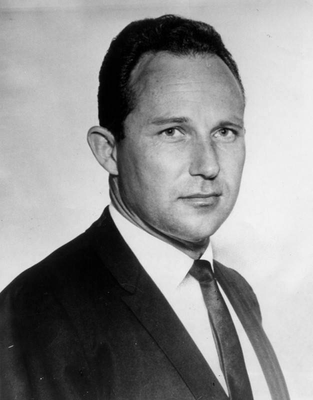 The late LAPD Police Chief Daryl Gates, seen here in...