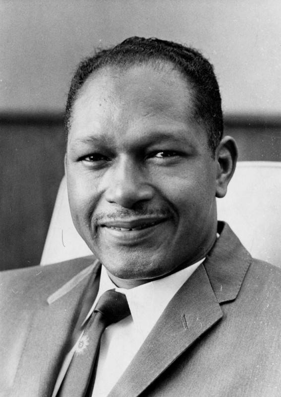 Tom Bradley, seen here in 1963 when he was first...