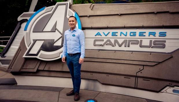 Avengers Campus test-and-adjust team leader Mark Diwas will help launch two new attractions in the expanded Marvel super hero themed land. (Courtesy of Disneyland)