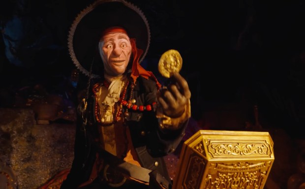 The next-gen Hybrid Front Projection technology in use on the Pirates of the Caribbean at Disneyland. (Courtesy of Disney via the official Walt Disney Imagineering YouTube channel)