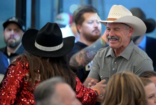 Republican gubernatorial candidate and Riverside County Sheriff Chad Bianco greets supporters Tuesday, June 2, 2026, at an election night event in Eastvale. (File photo by Will Lester, Inland Valley Daily Bulletin/SCNG)