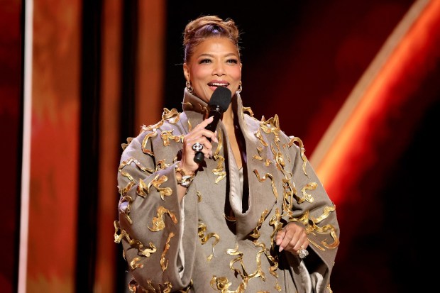 Queen Latifah (pictured speaking onstage during The 79th Annual Tony Awards at Radio City Music Hall on June 07, 2026, in New York City) will host and perform at America's Block Party happening at the Los Angeles Memorial Coliseum on Saturday, July 4. (Photo by Theo Wargo, Getty Images)