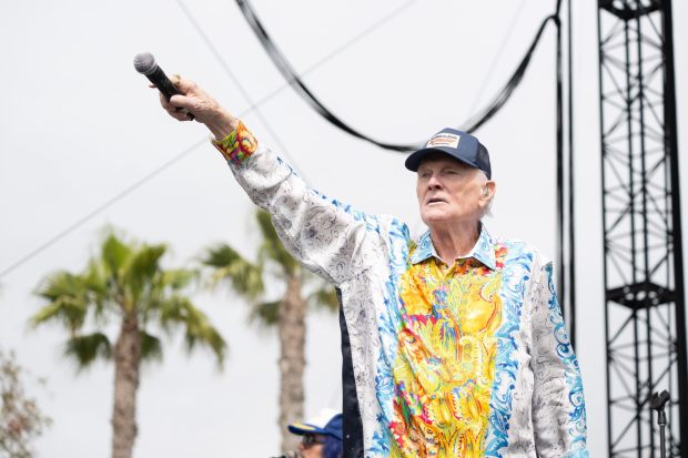 The Beach Boys, led by founding member Mike Love, will perform three Fourth of July weekend concerts at the Hollywood Bowl from July 2-4, joined by longtime collaborator John Stamos. (Photo by Drew A. Kelley, Press-Telegram/SCNG)