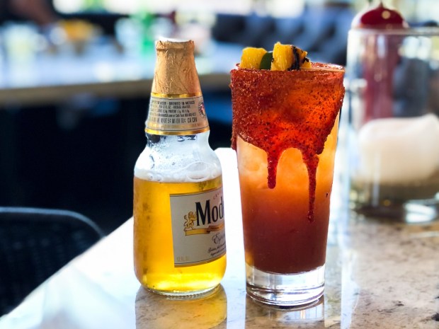 Michelada on the patio at Calo Kitchen + Tequila in Laguna Niguel (Photo by Brad A. Johnson, Orange County Register/SCNG)