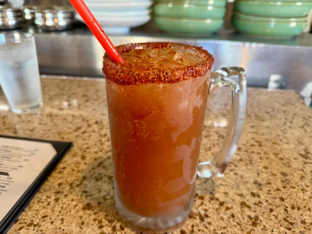 A michelada at El Zarandeado in San Juan Capistrano. (Photo by Brock Keeling, Orange County Register/SCNG)