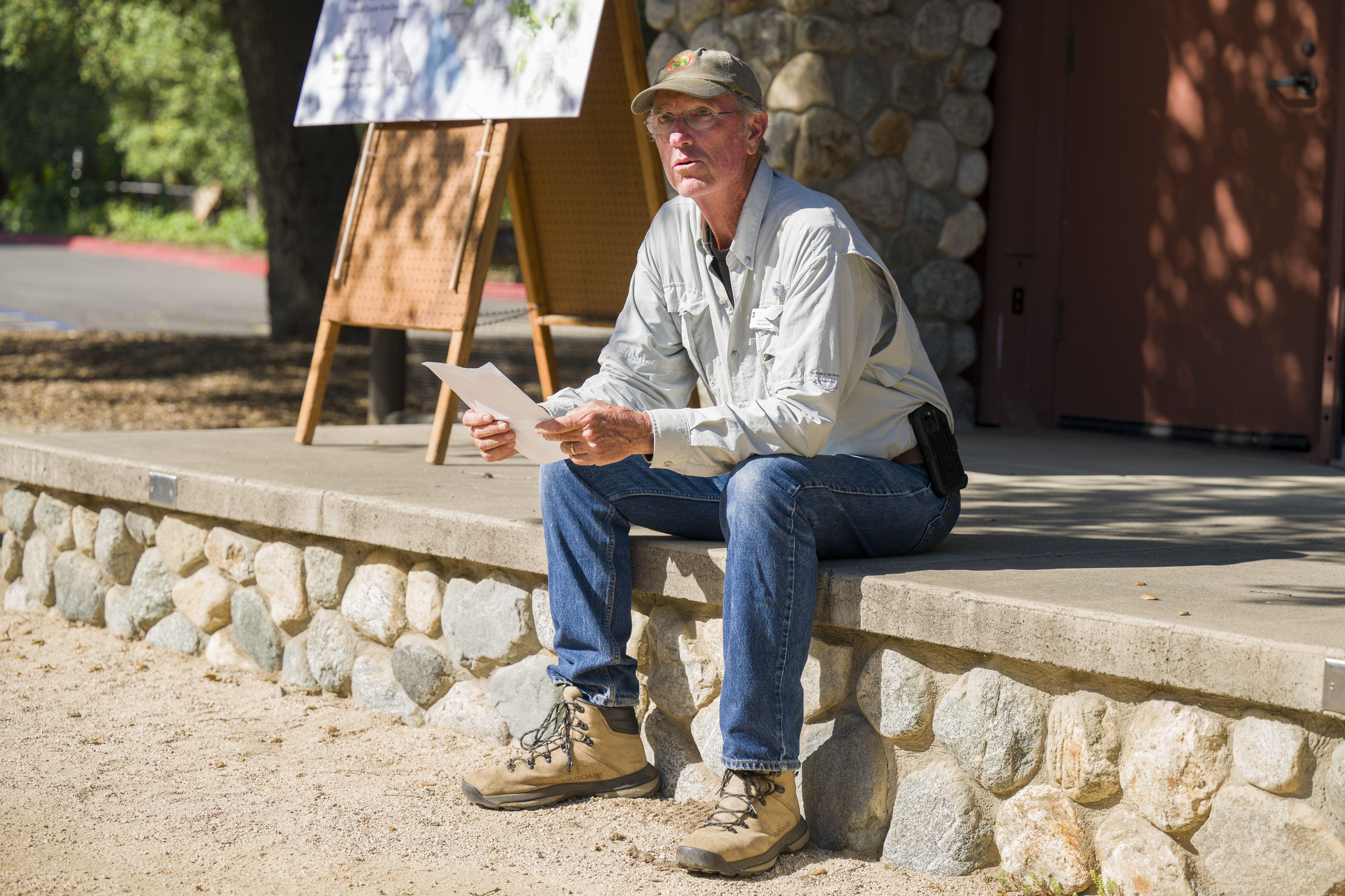 Ron Vanderhoff of the California Native Plant Society speaks during...