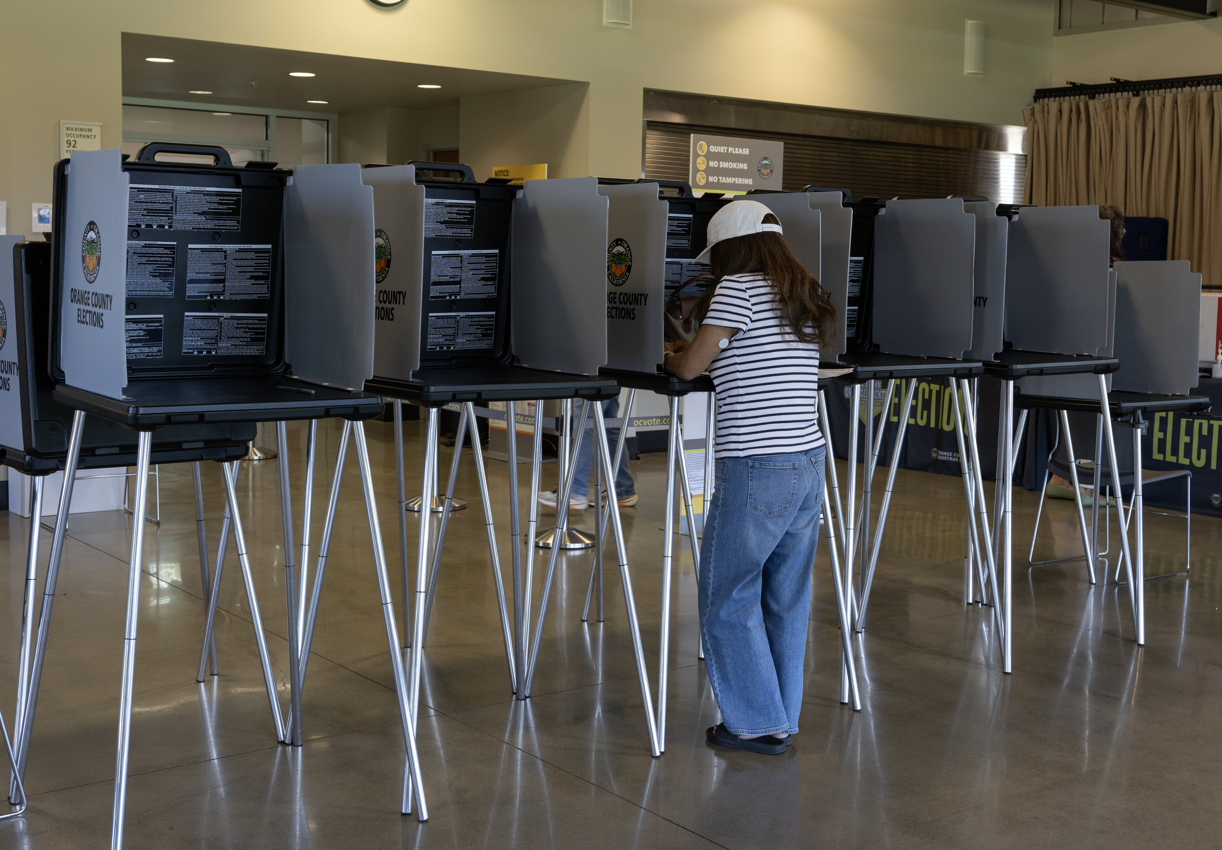 The Palo Verde polling center on the UC Irvine campus...