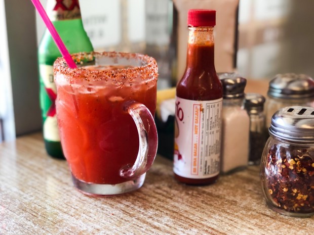 Old-fashioned hand-mixed michelada at Saucedo Taqueria in Garden Grove (Photo by Brad A. Johnson, Orange County Register/SCNG)
