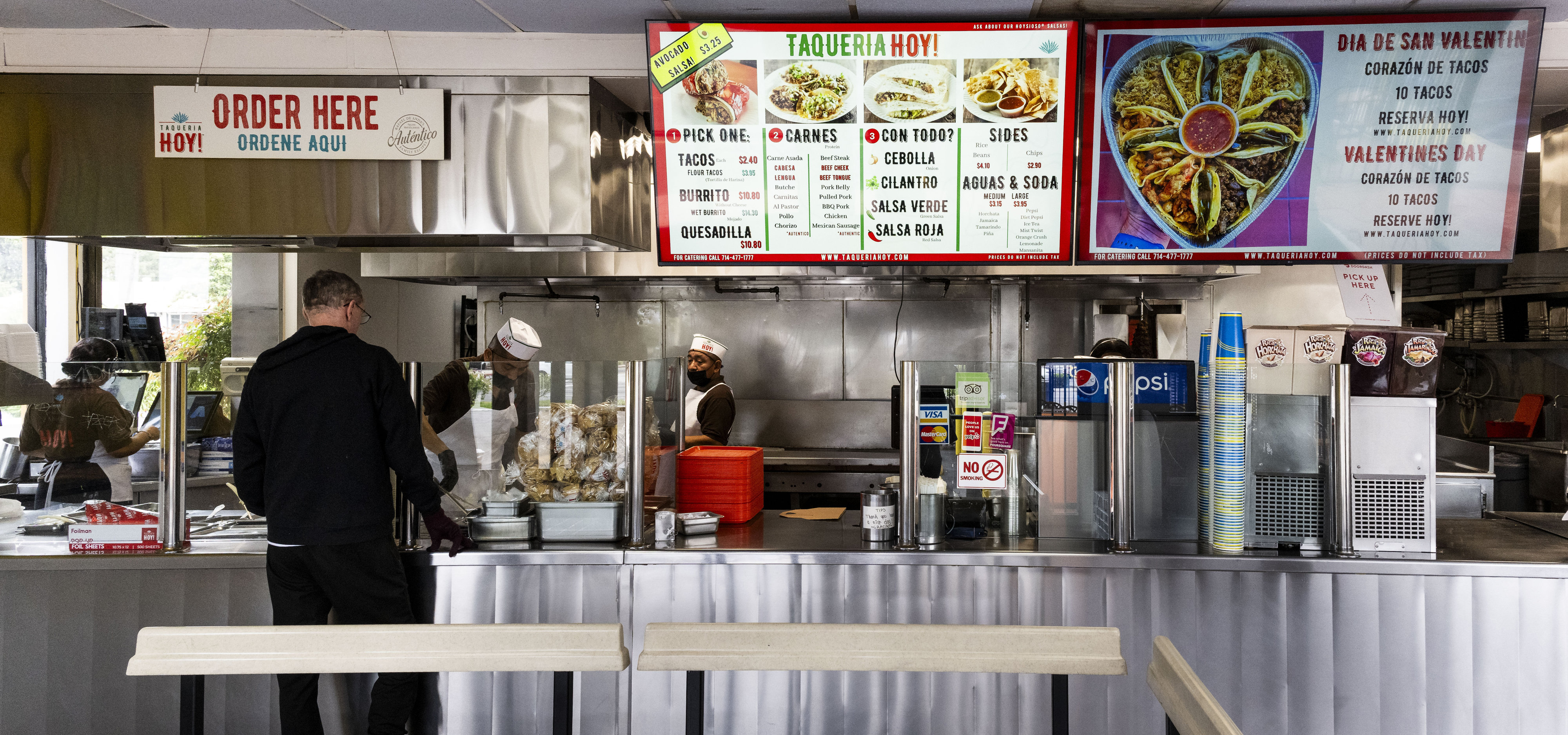 Taqueria Hoy in Orange is open 24 hours a day....