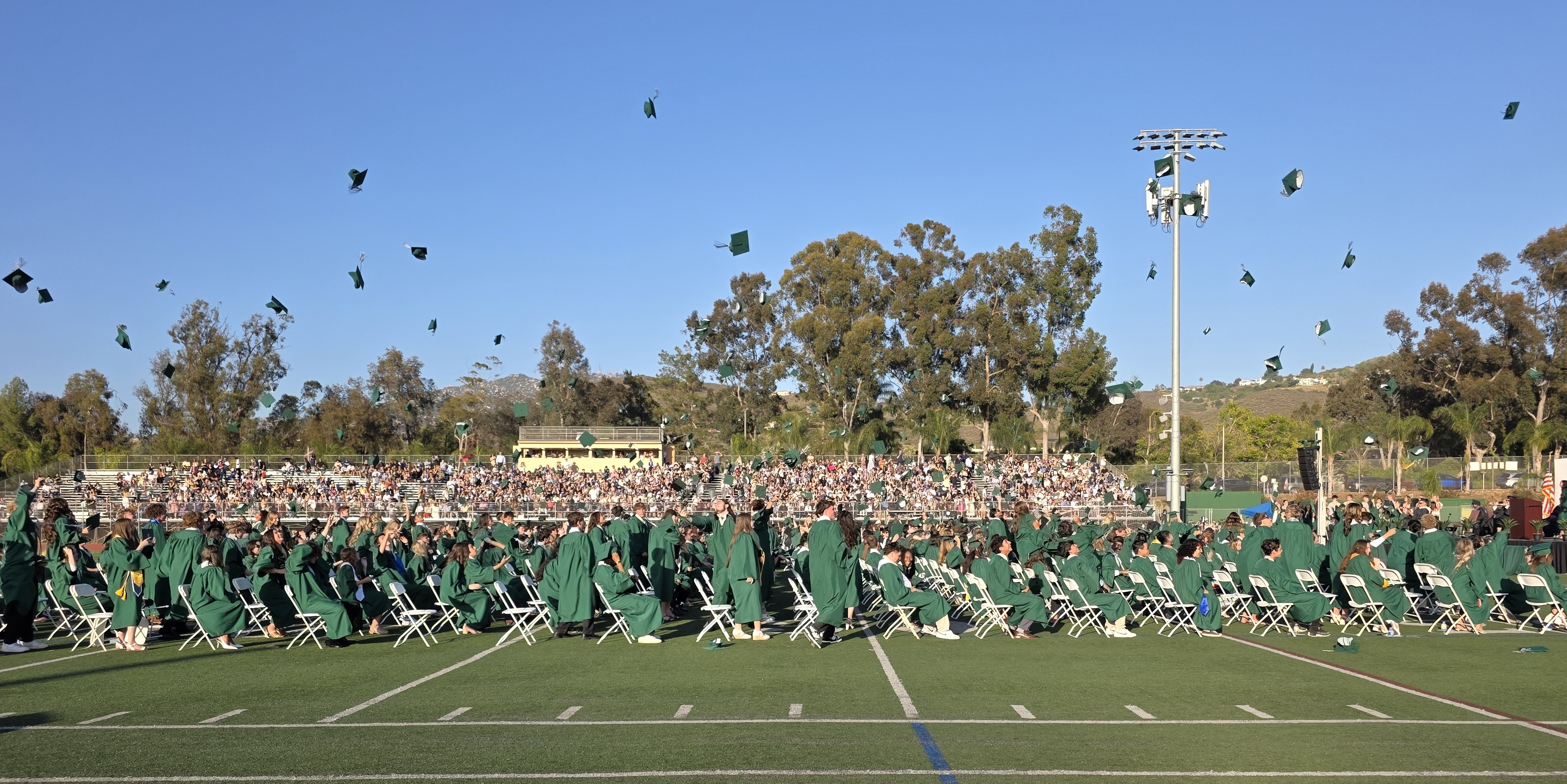 Poway High Schoolâs Class of 2026 graduates turned the tassels...