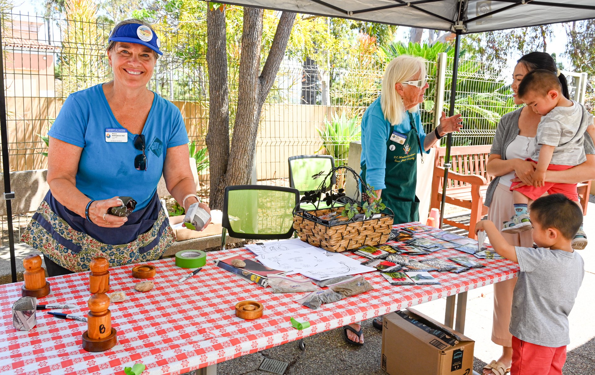 San Diego UC Master Gardeners Nancy Bellinghiere-Hall and Leta Bender...