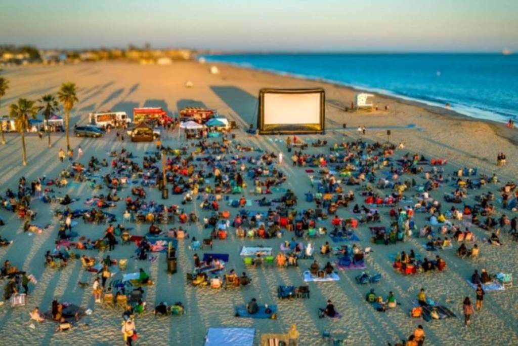 Free ‘Moonlight Movies on the Beach’ returns to Long Beach this summer with food trucks, kettle corn, and free parking