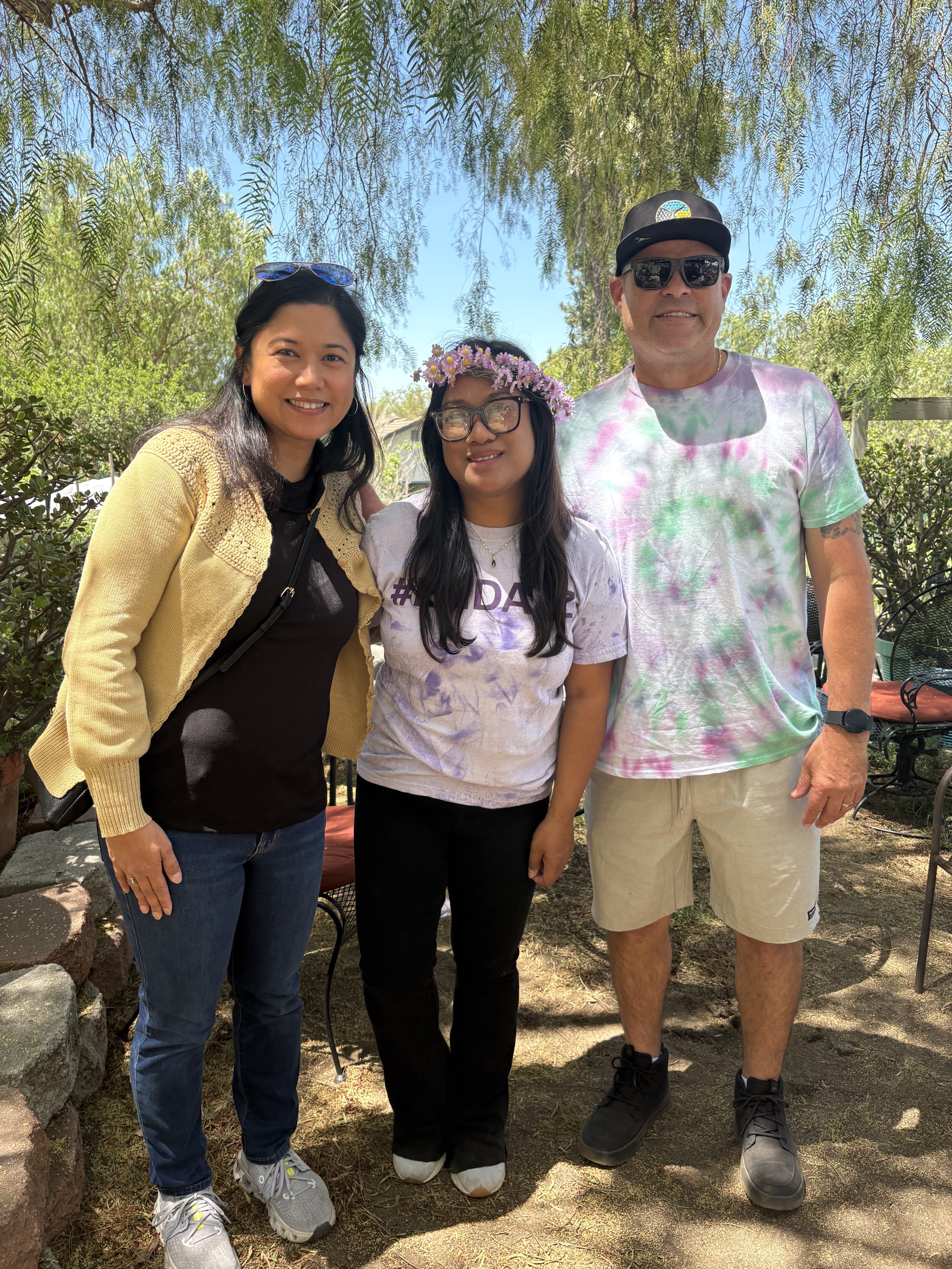 Poway Gardens employees, from left, Eileen Sigarlaki, activities assistant; Sherryl...