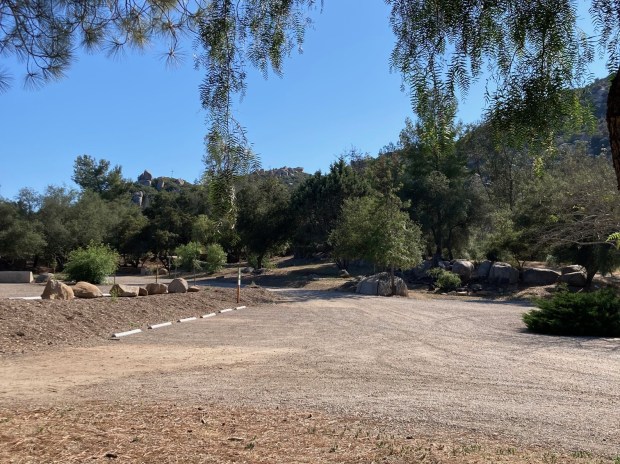 The 200-space parking lots at the Mt. Woodson Gateway County Preserve are often left with empty spaces. (Kristi Mansolf)