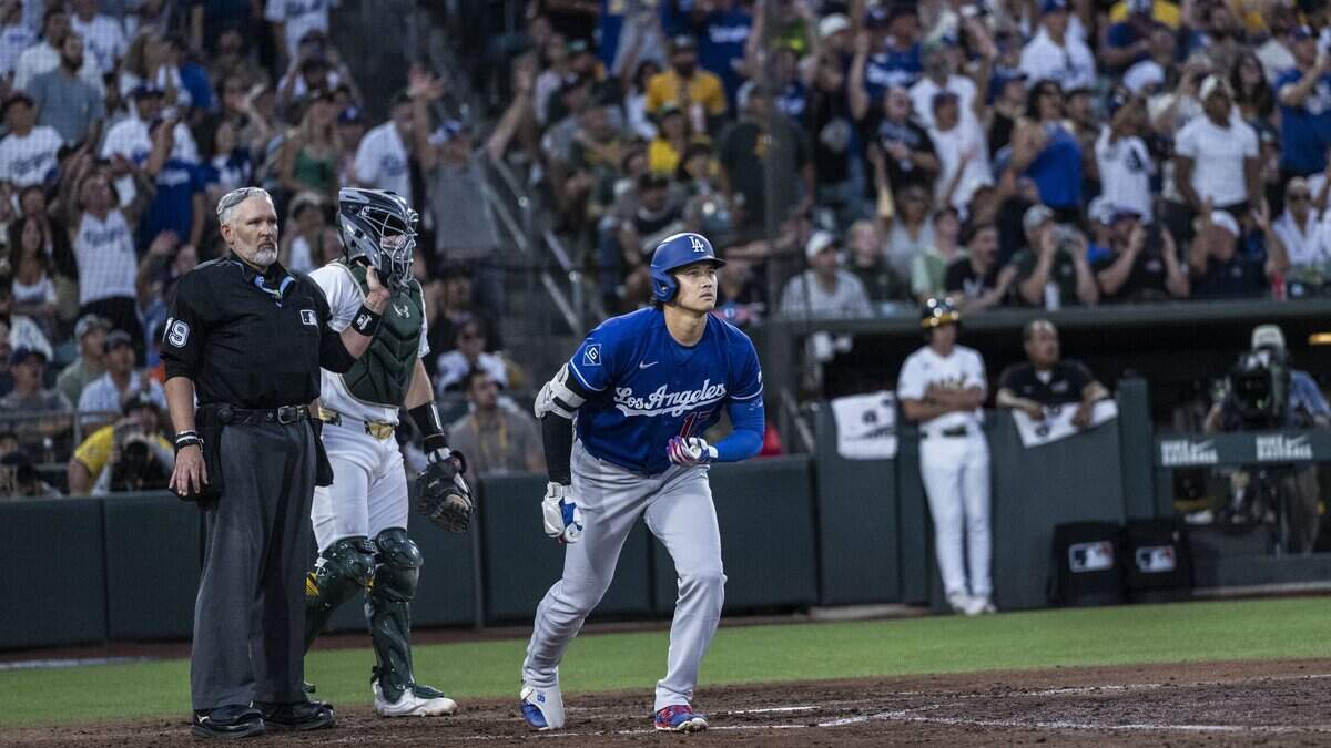 Shohei Ohtani wows crowd in West Sacramento debut