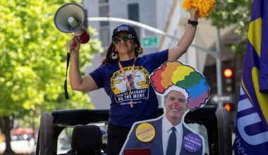 State workers protest Newsom’s in-person work directive