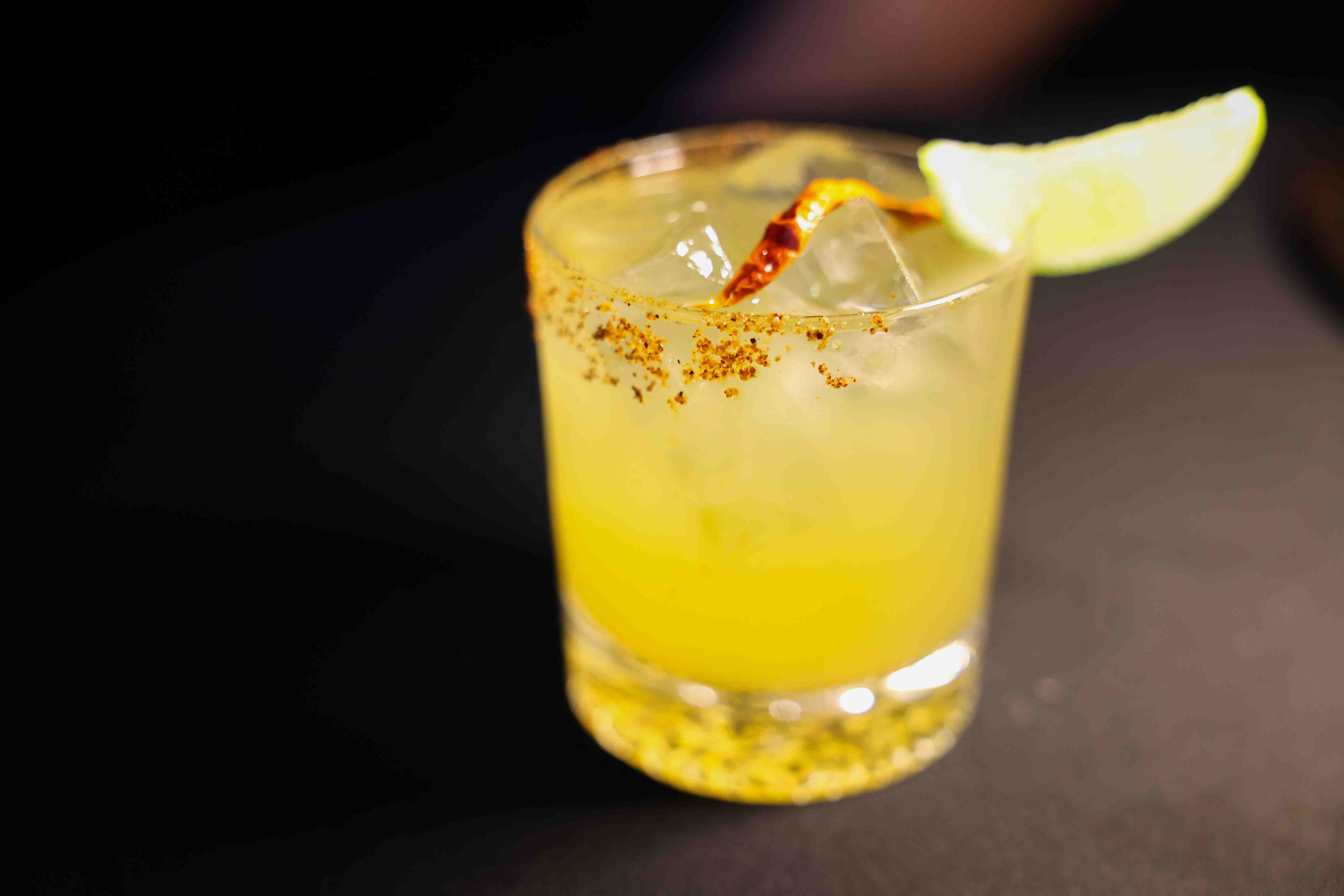 My Familiar, a cocktail made with reposado tequila, ancho-infused mezcal,...