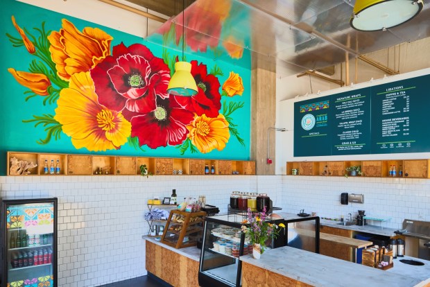 Reem's California is opening in Jack London Square in June 2026 in Oakland, Calif. The 3,000-square-foot cafe and production bakery serves Arab street food by chef Reem Assil and other owners. (Photo by Nader Khouri)