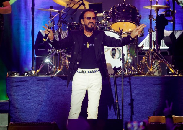Ringo Starr performs with "Ringo Starr and His All-Starr Band" at the San Jose Civic in downtown San Jose, Calif., on Thursday, June 11, 2026. (Nhat V. Meyer/Bay Area News Group)