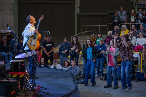 Musician Jonathan Richman performs at the Siesta Valley Bowl in Orinda, Calif., on Friday, June 5, 2026. (Jose Carlos Fajardo/Bay Area News Group)
