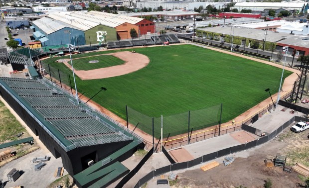 The Oakland Ballers' field will provide plenty of space for a big screen and fans at the June 12 party to watch Team USA take on Paraguay in Los Angeles, (Jane Tyska/Bay Area News Group)