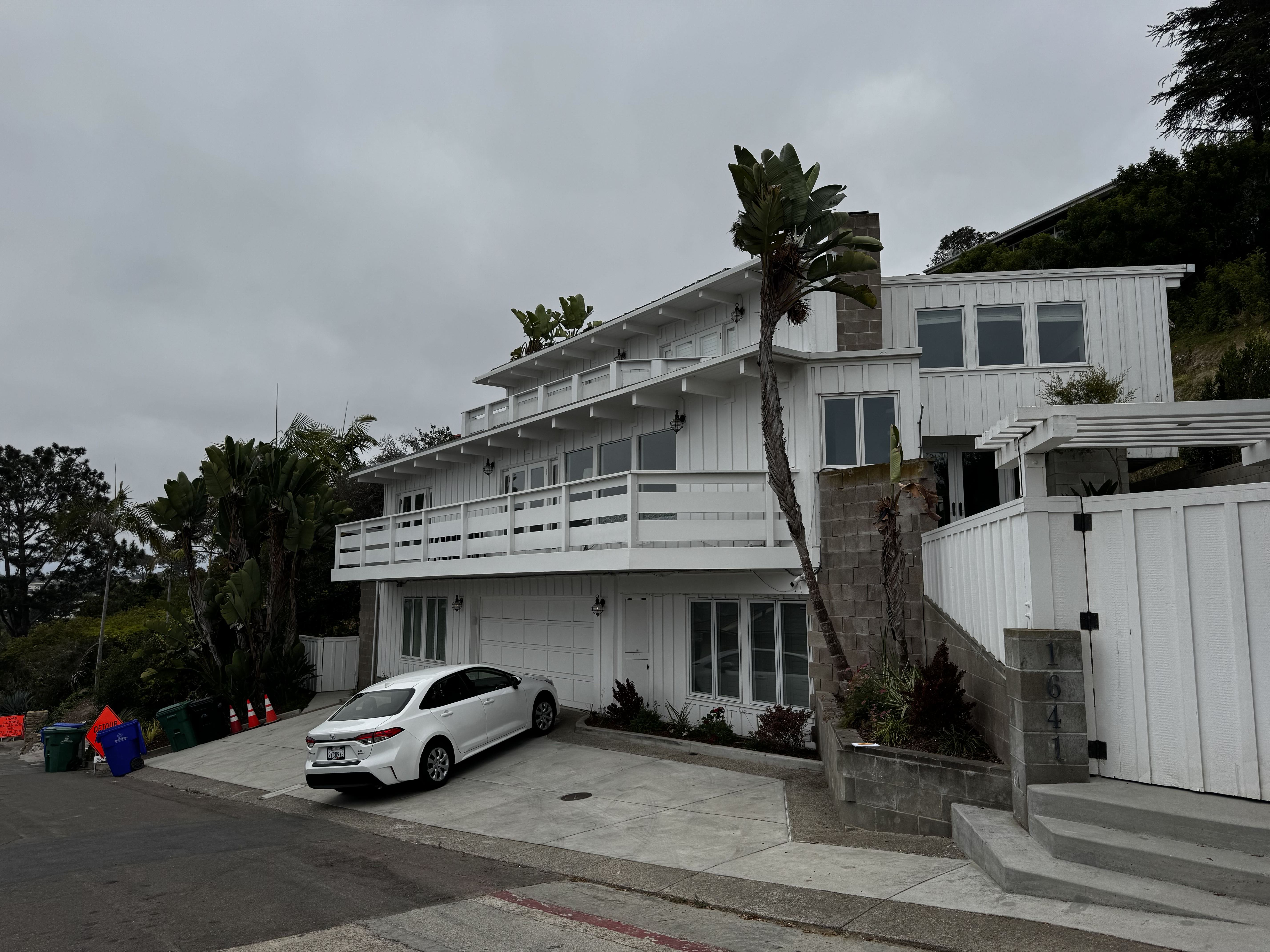 The outside of 1641 Crespo Drive, which is listed for...