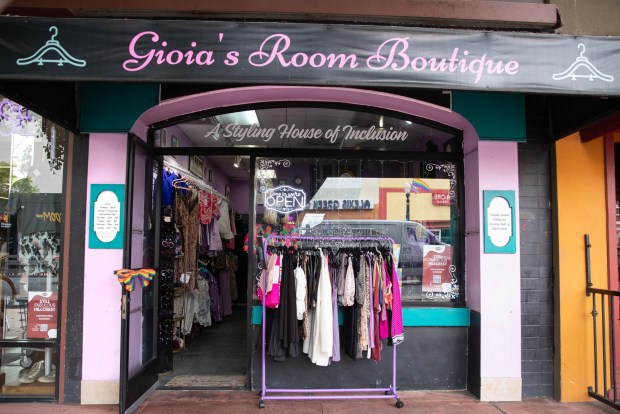 Gioia's Room in Hillcrest is a boutique shop that sells clothes and accessories. (Luke Johnson / The San Diego Union-Tribune)