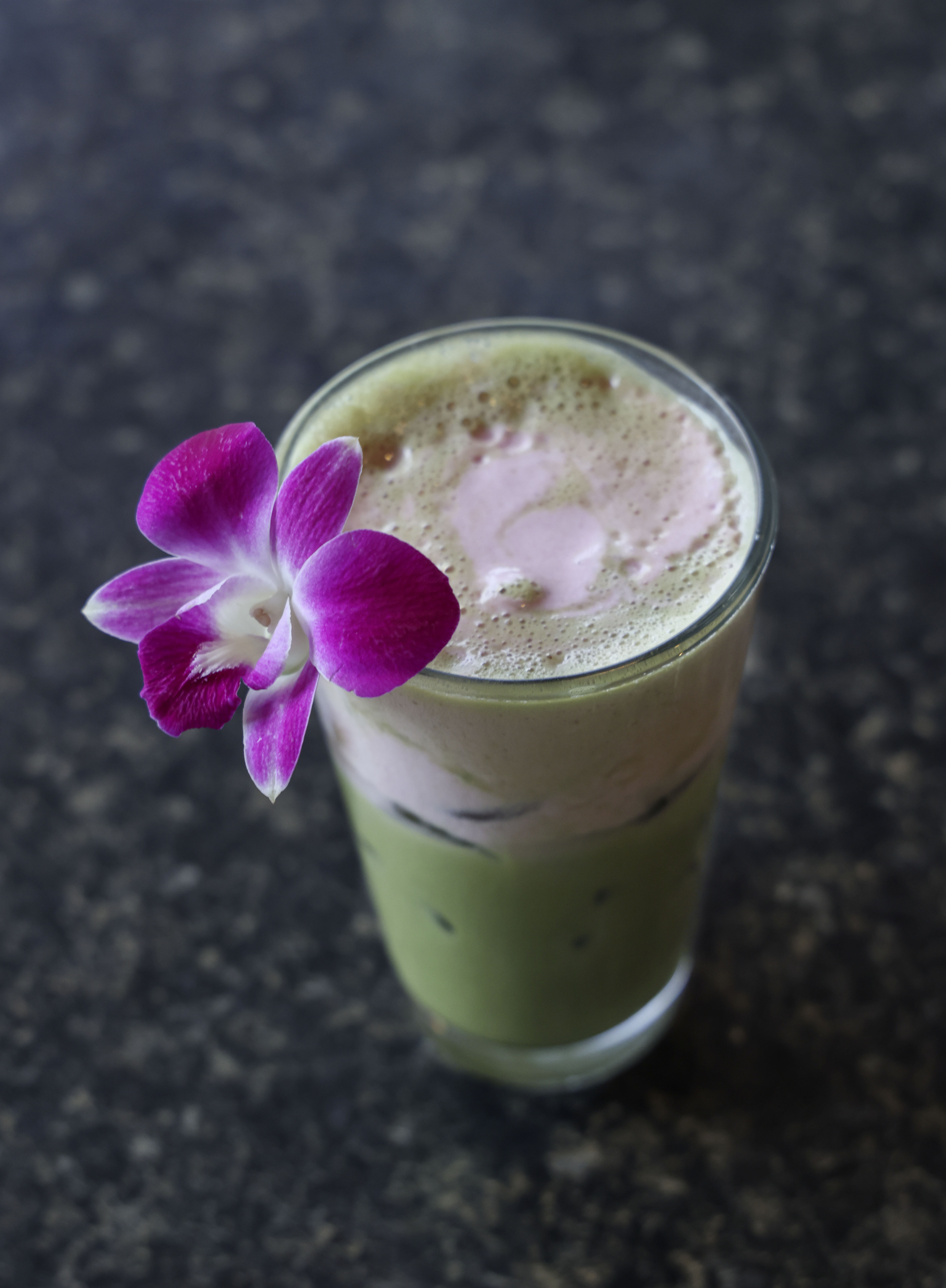 Strawberry Matcha tea drink at The Trails Eatery on Friday,...