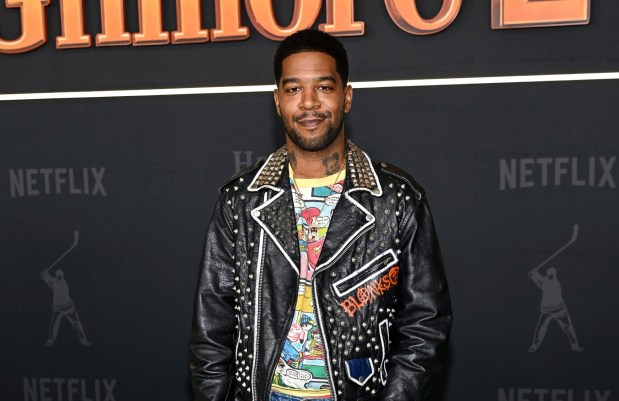 Scott Mescudi (aka Kid Cudi) attends the premiere of Netflix's "Happy Gilmore 2." He brings the Rebel Rager Tour to CHula Vista this Saturday. (Photo by Evan Agostini/Invision/AP)