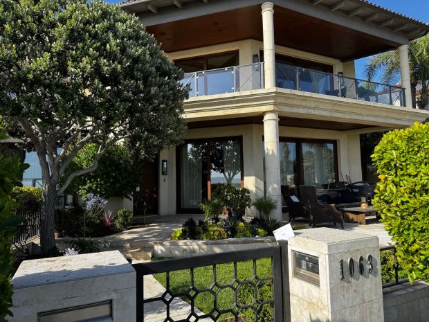 The mansion at 1063 Ocean Blvd in Coronado sold for $28 million in May. (Phillip Molnar/The San Diego Union-Tribune)