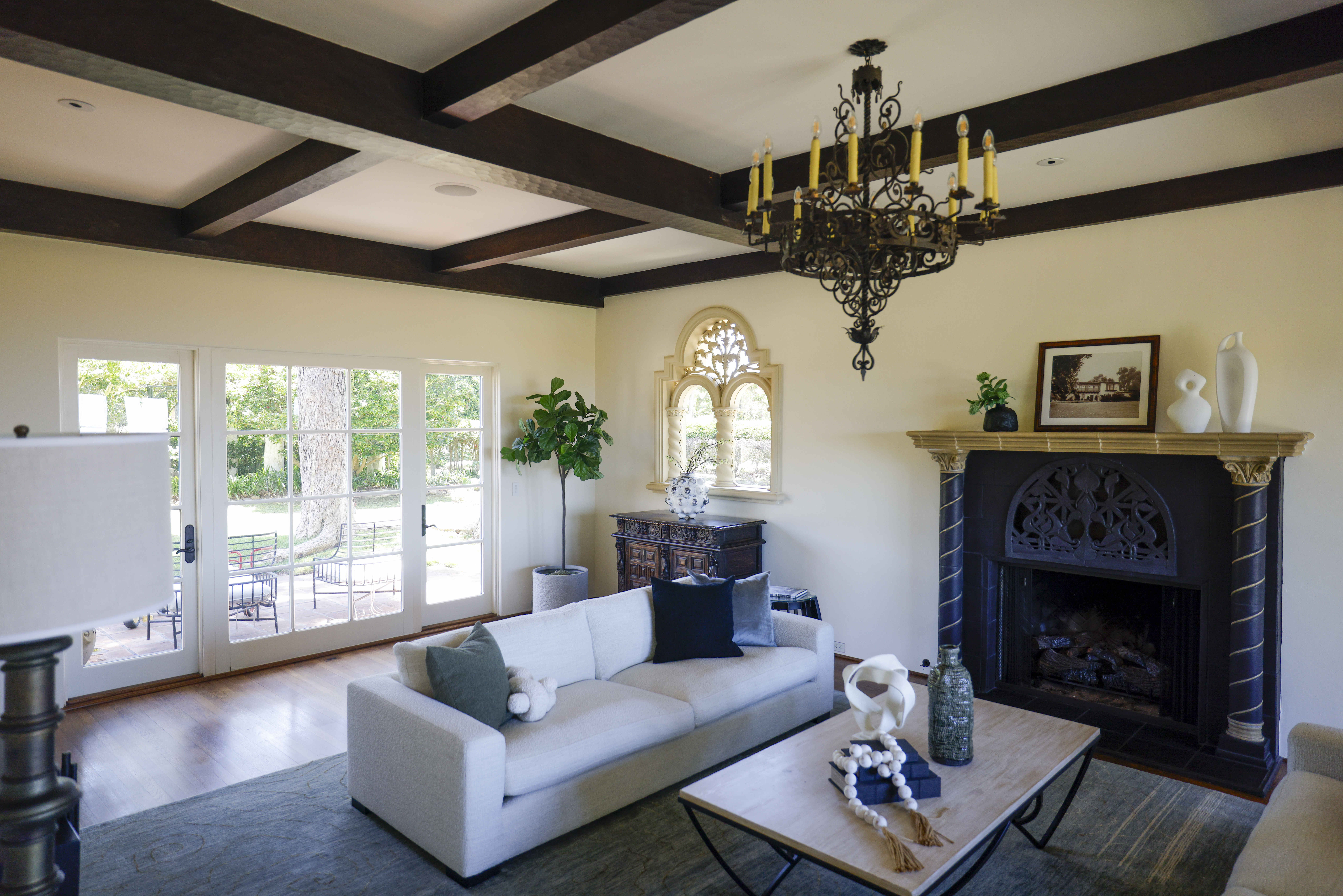 A living area inside 1205 Muirlands Dr. in early June....