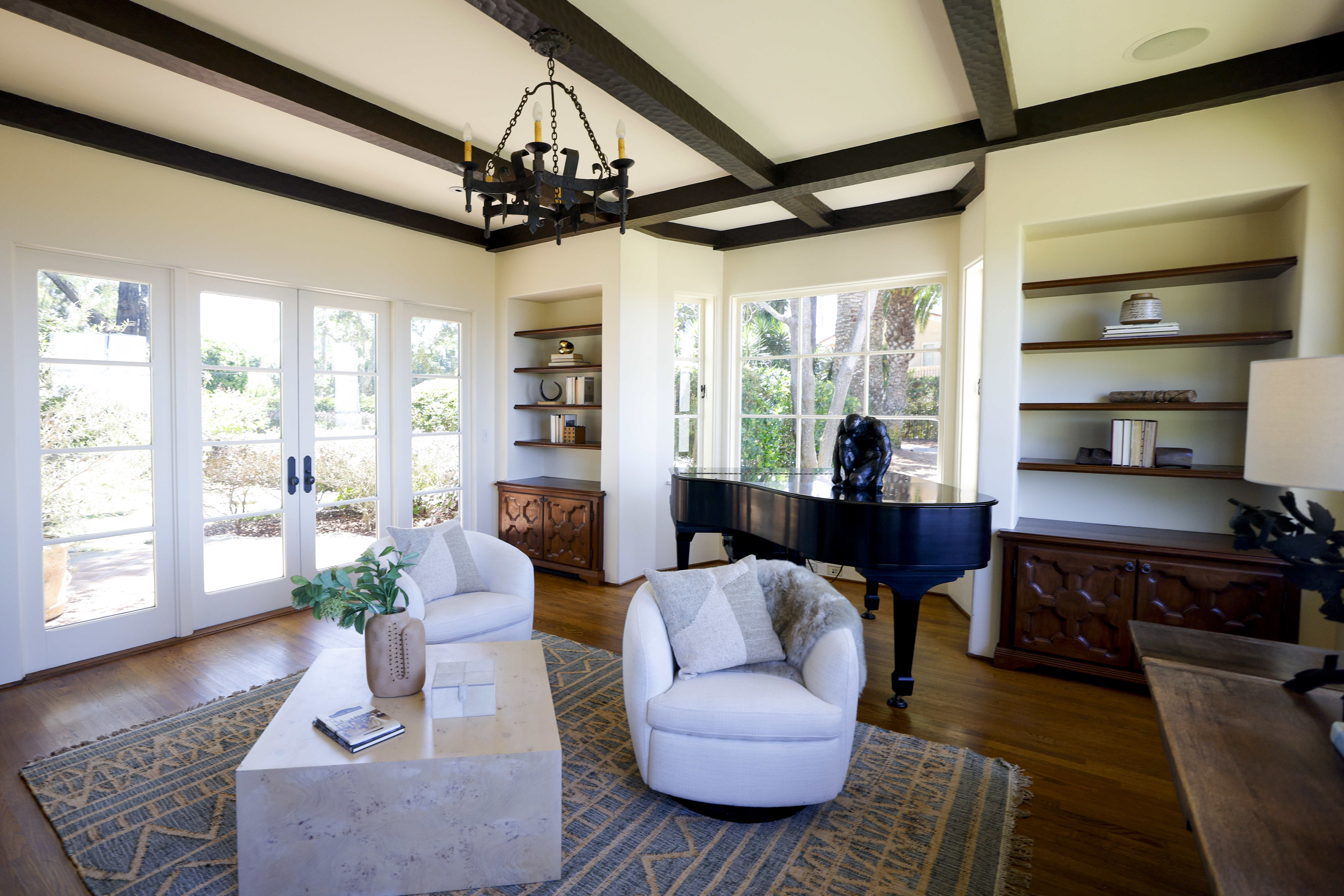 The music room inside 1205 Muirlands Drive. (Meg McLaughlin /...