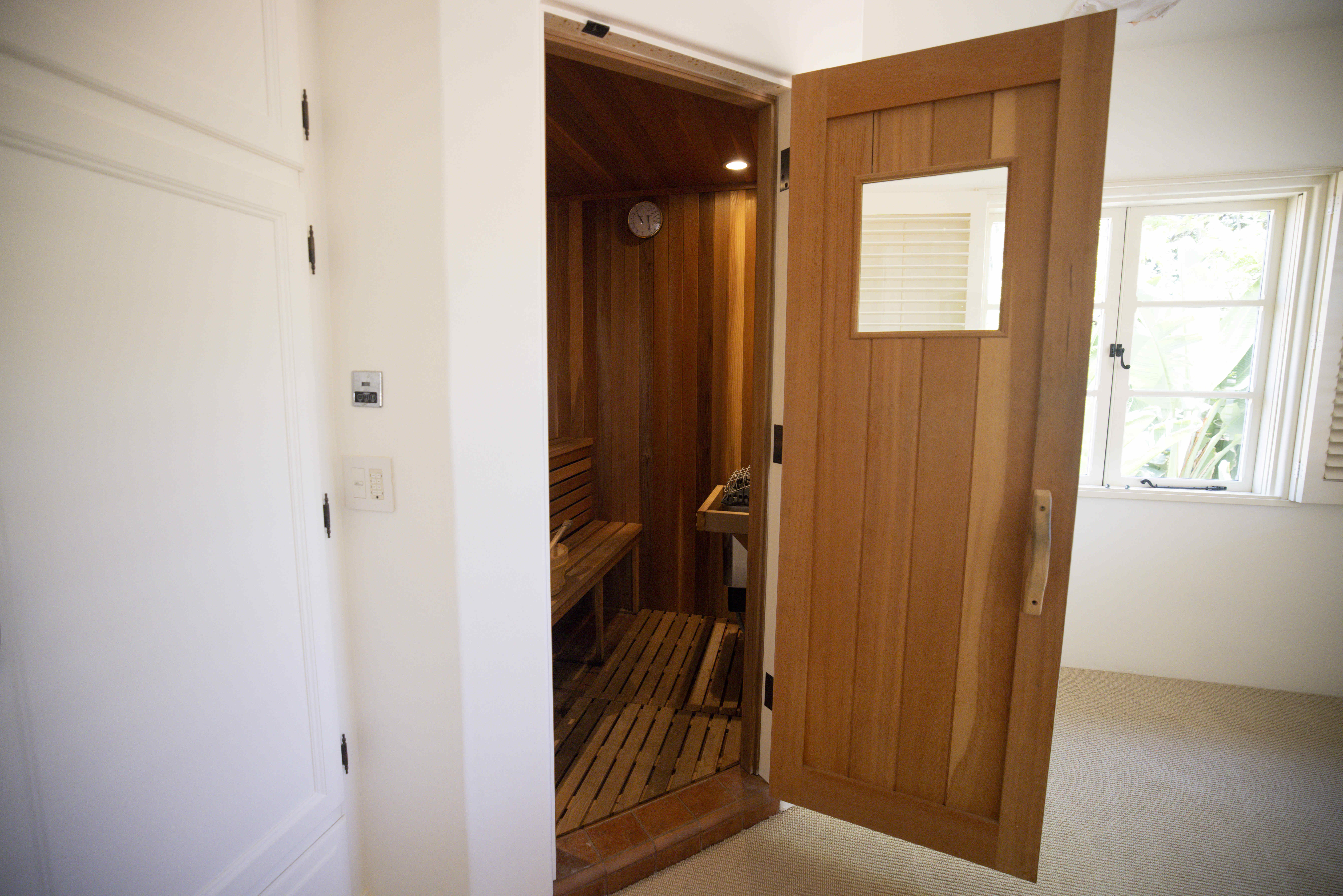 A sauna on the second floor of 1205 Muirlands Dr....