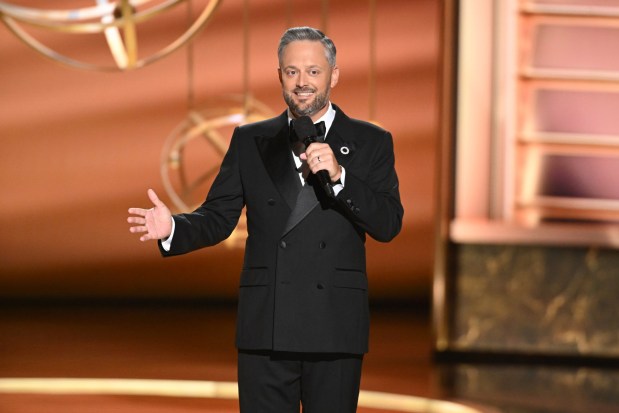 Nate Bargatze hosts the 77th Emmy Awards on Sunday, Sept. 14, 2025. He performs in San Diego this summer on July 16. (Photo by Phil McCarten/Invision for the Television Academy/AP Content Services)