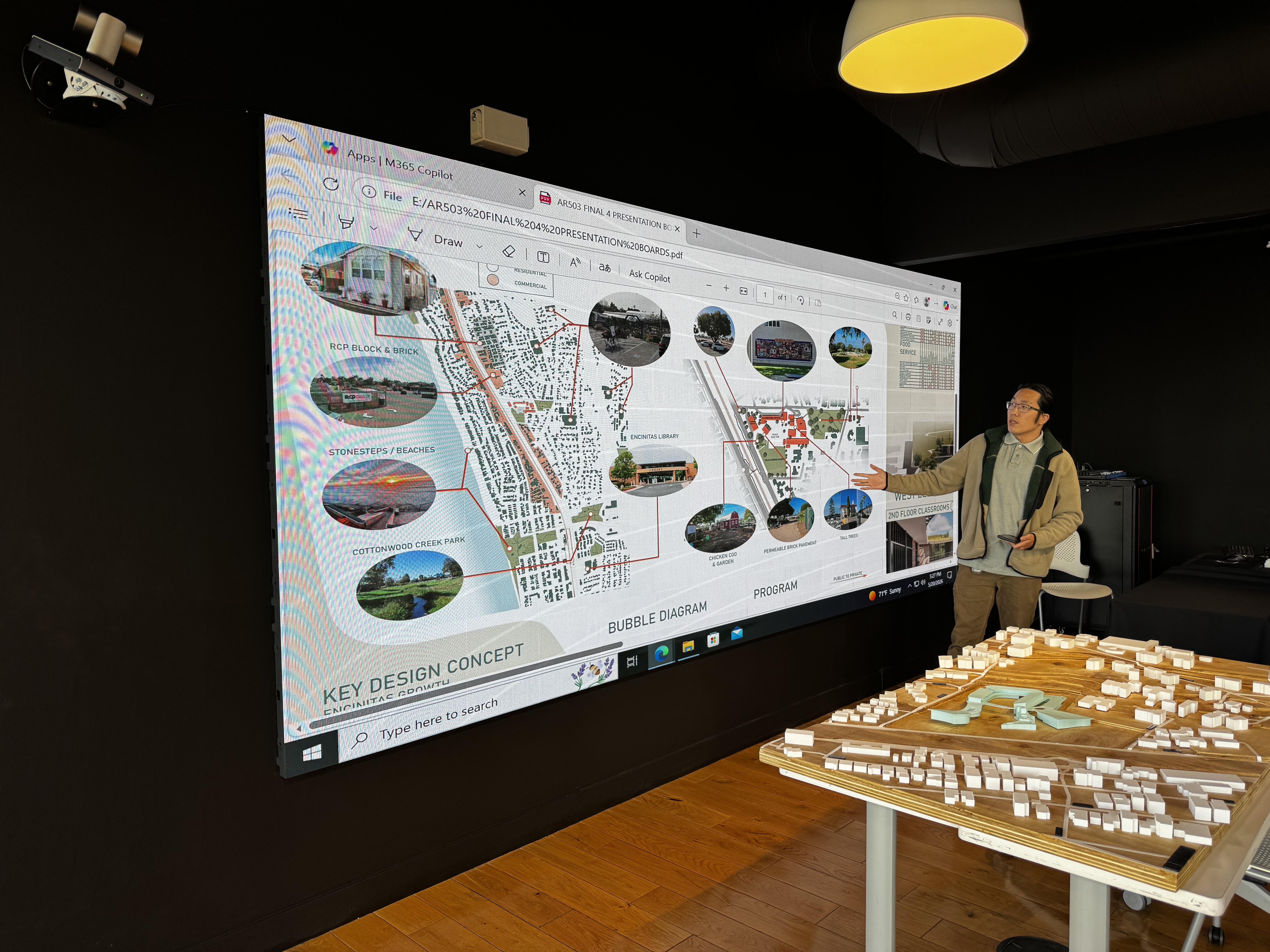 NewSchool of Architecture & Design student Andy Hua, 25, presents...